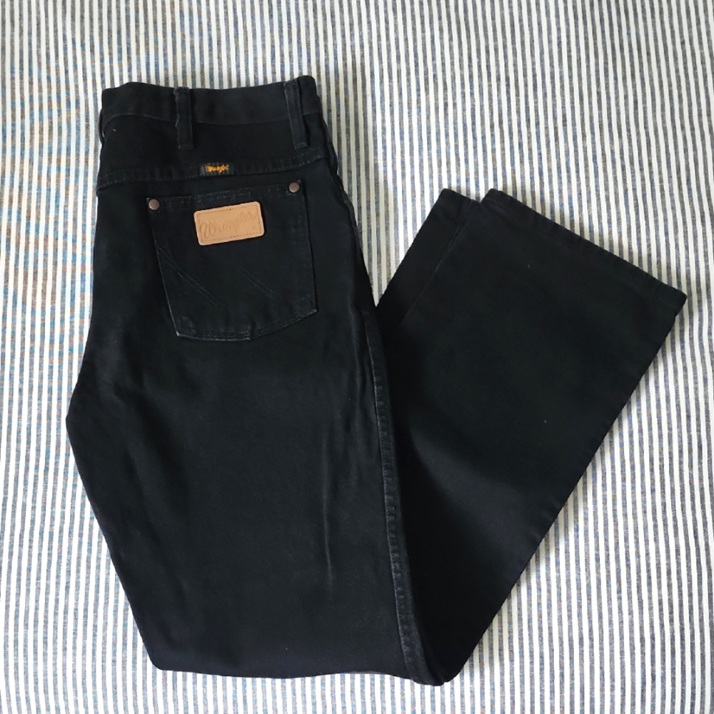 NWOT WRANGLER Men's Cowboy Cut Black Jeans